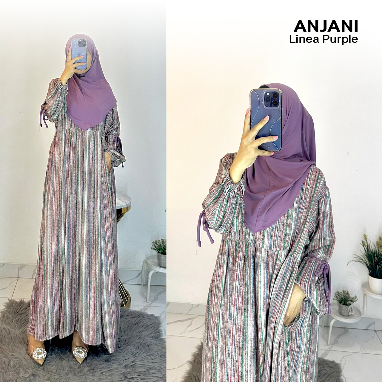 Dress Anjani Pita Rayon Diamond Set Hijab - All Size_23