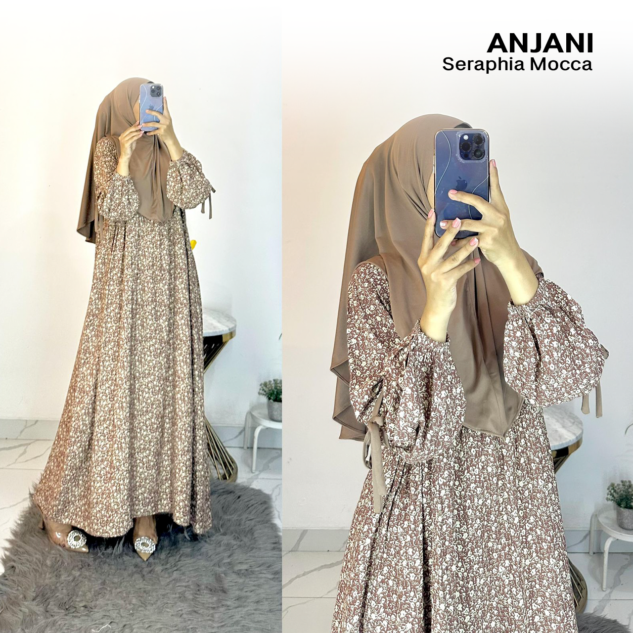 Dress Anjani Pita Rayon Diamond Set Hijab - All Size_27