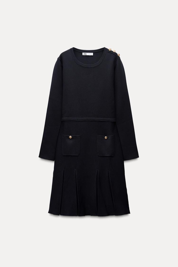 Robe noire tendance zara_2