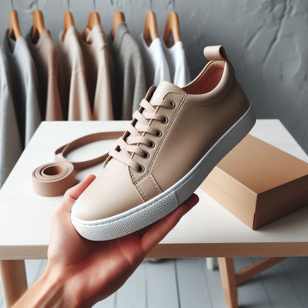 Sneakers en cuir vegan_0