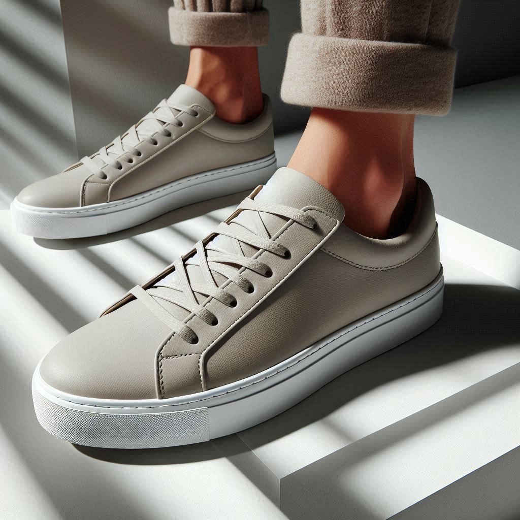 Sneakers en cuir vegan_1