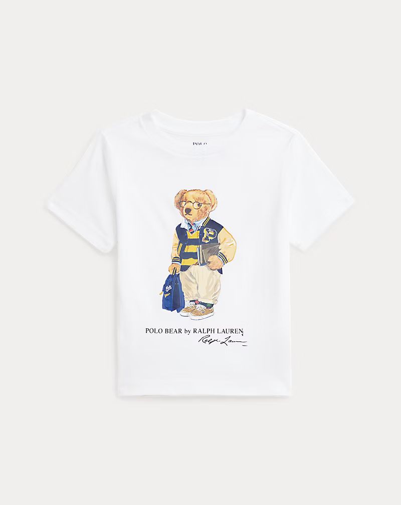 [B13] Polo Bear Cotton Jersey Tee - White_0