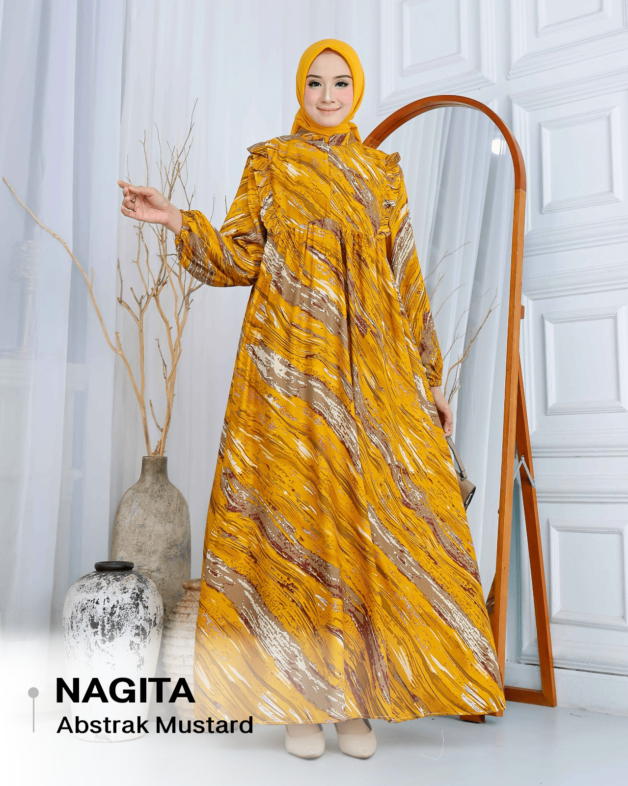 Dress Nagita Rayon Diamond - XL (LD 110cm)_1