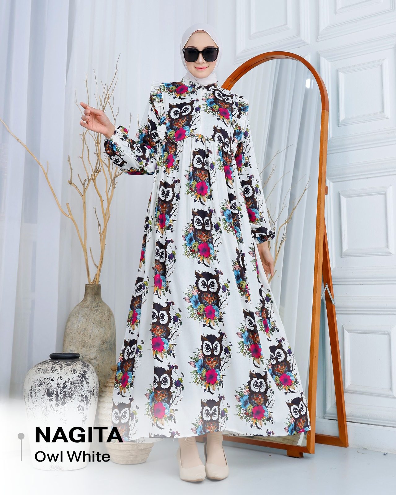 Dress Nagita Rayon Diamond - XL (LD 110cm)_13