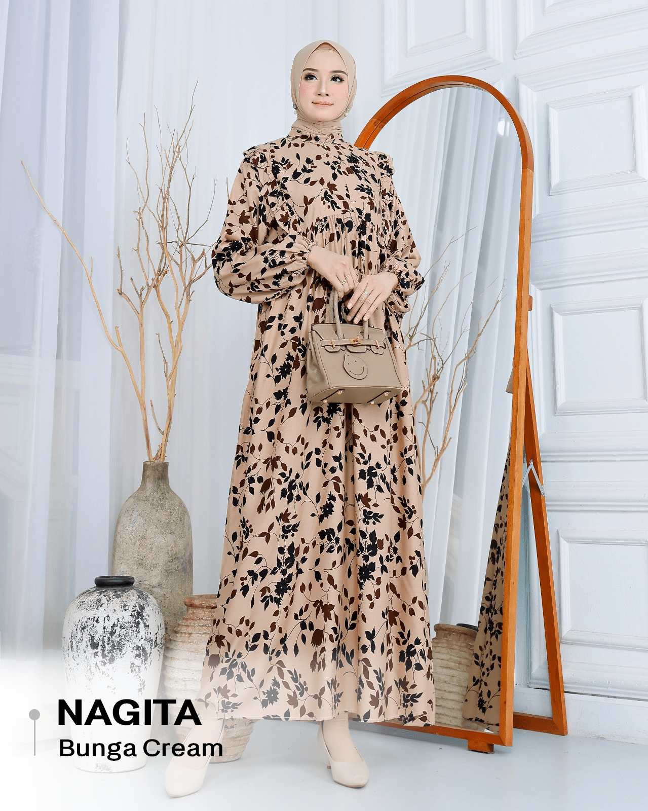 Dress Nagita Rayon Diamond - XL (LD 110cm)_2