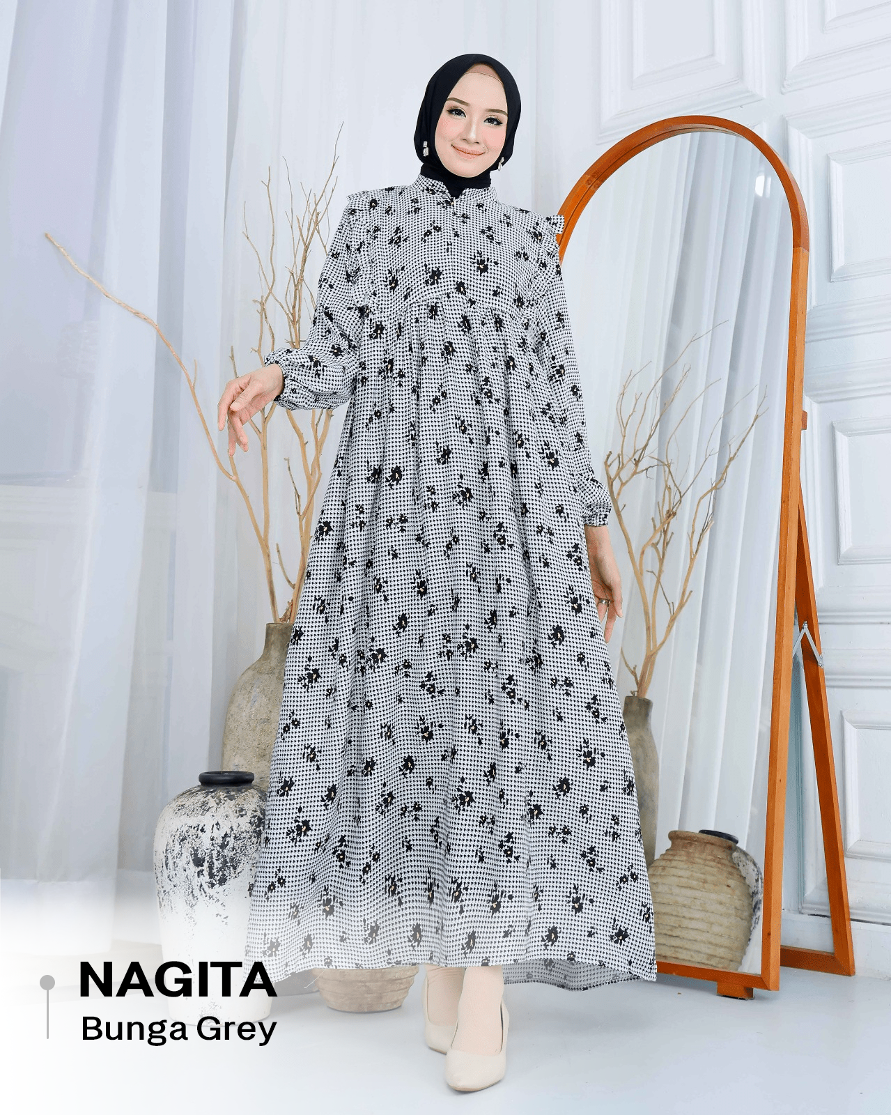 Dress Nagita Rayon Diamond - XL (LD 110cm)_3