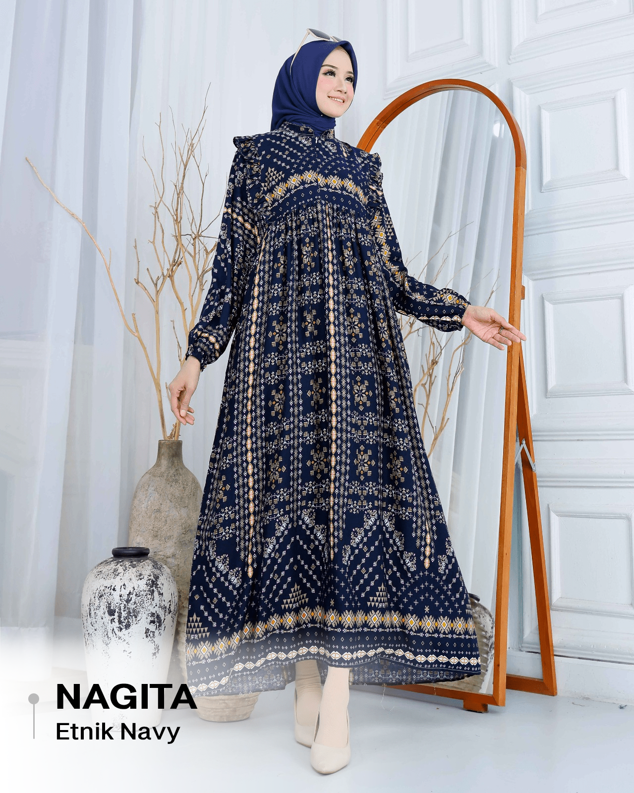 Dress Nagita Rayon Diamond - XL (LD 110cm)_9