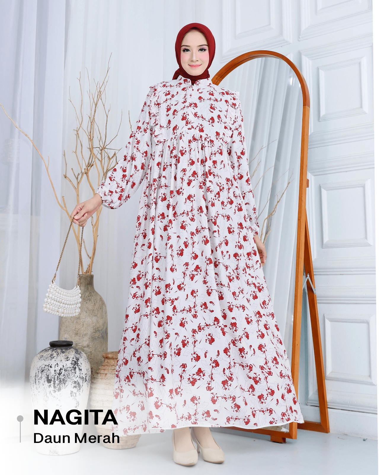 Dress Nagita Rayon Diamond - XL (LD 110cm)_5