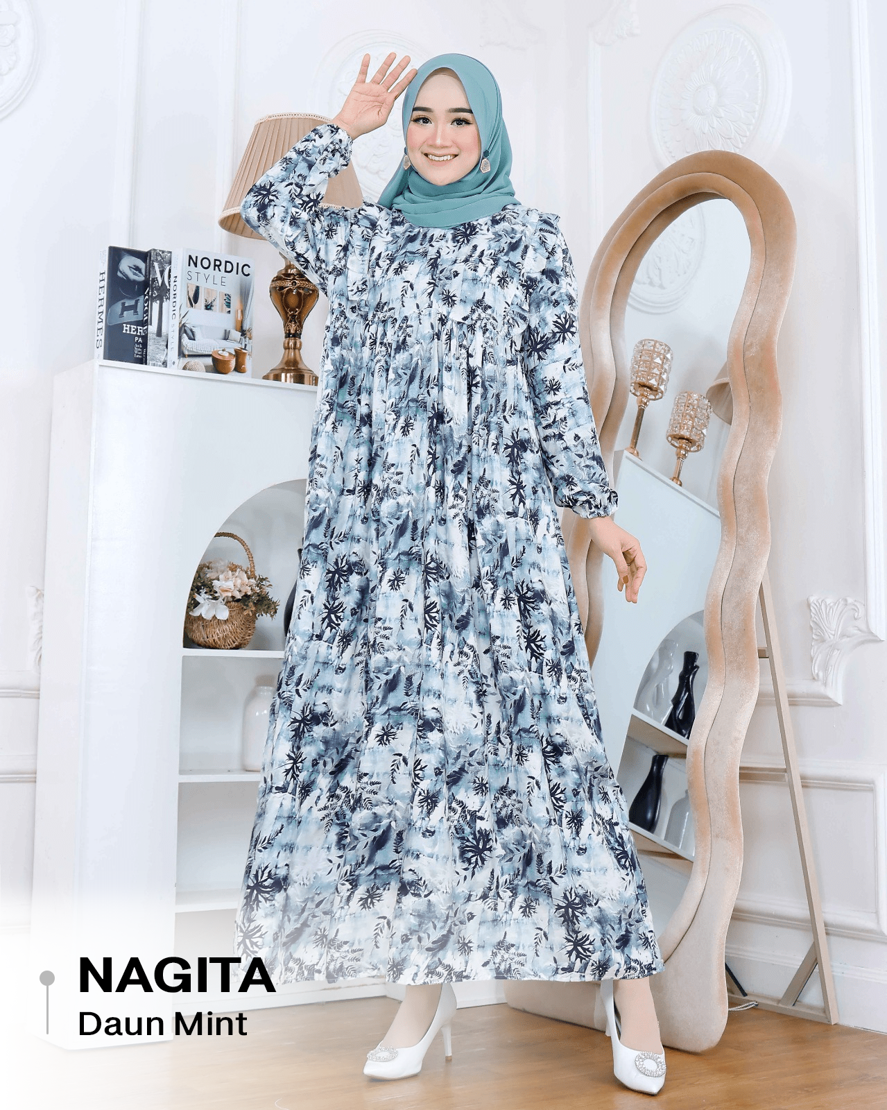 Dress Nagita Rayon Diamond - XL (LD 110cm)_6