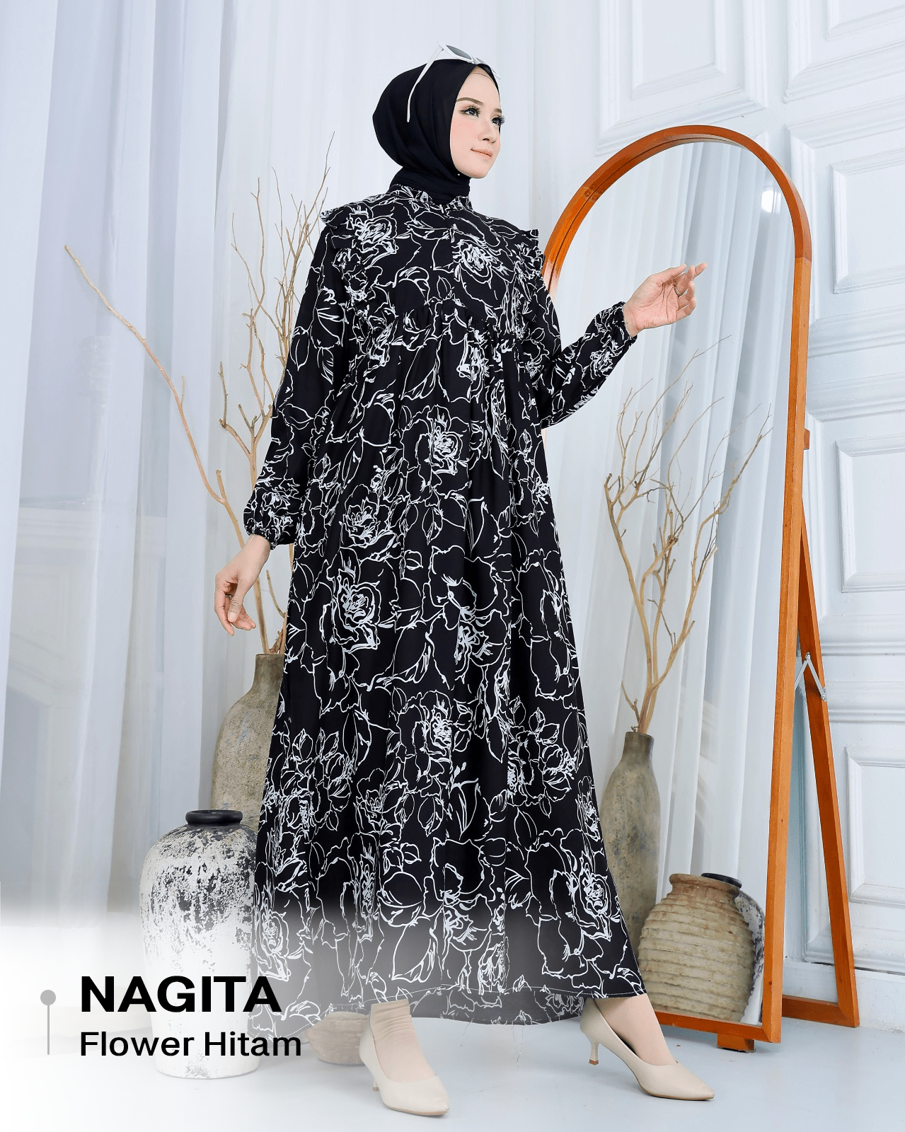 Dress Nagita Rayon Diamond - XL (LD 110cm)_11