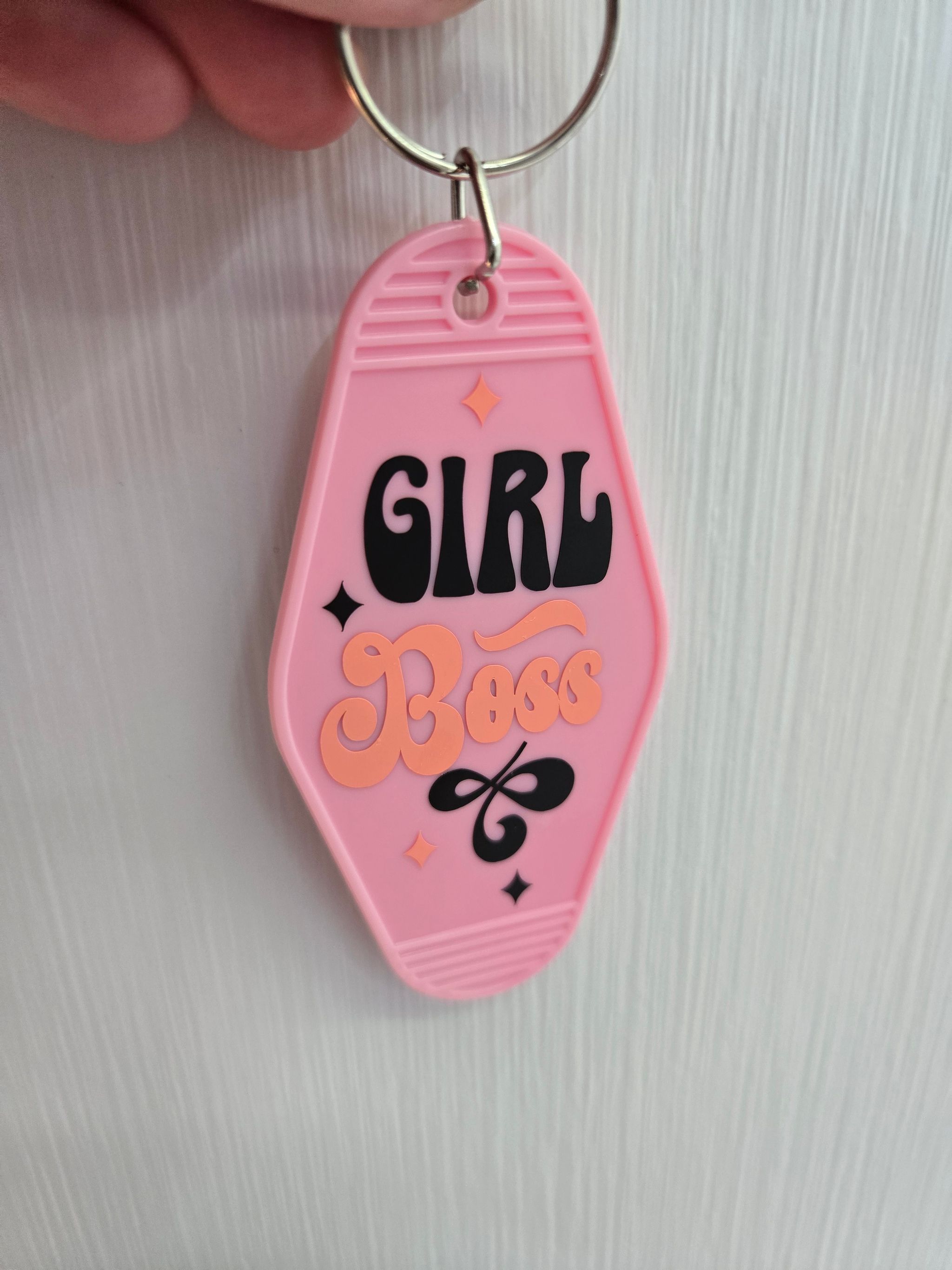 Girl Boss Hustle Queen Motel Keychain (Pre-order)_0