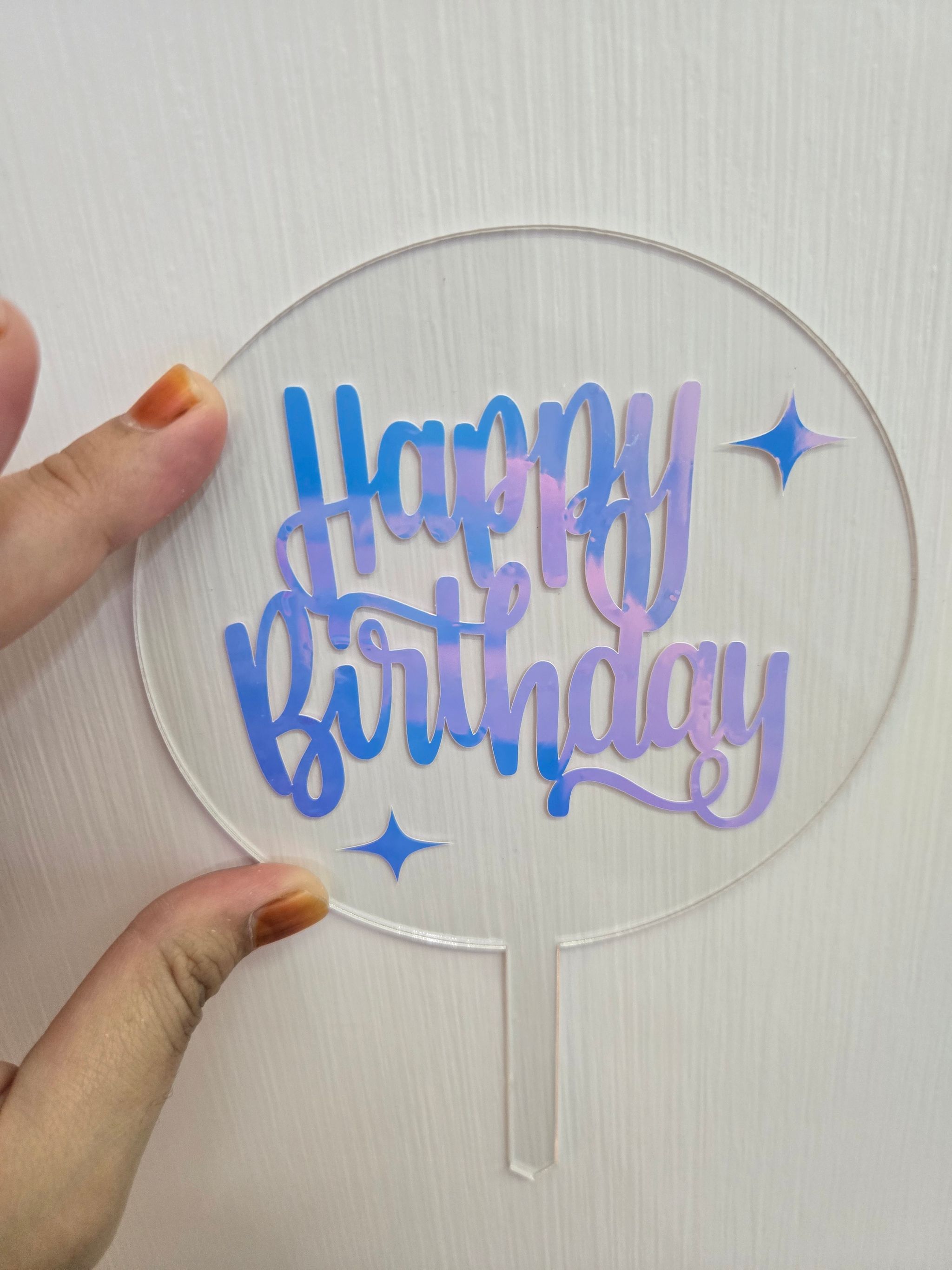 Acrylic Birthday Topper (Ready Stock)_0