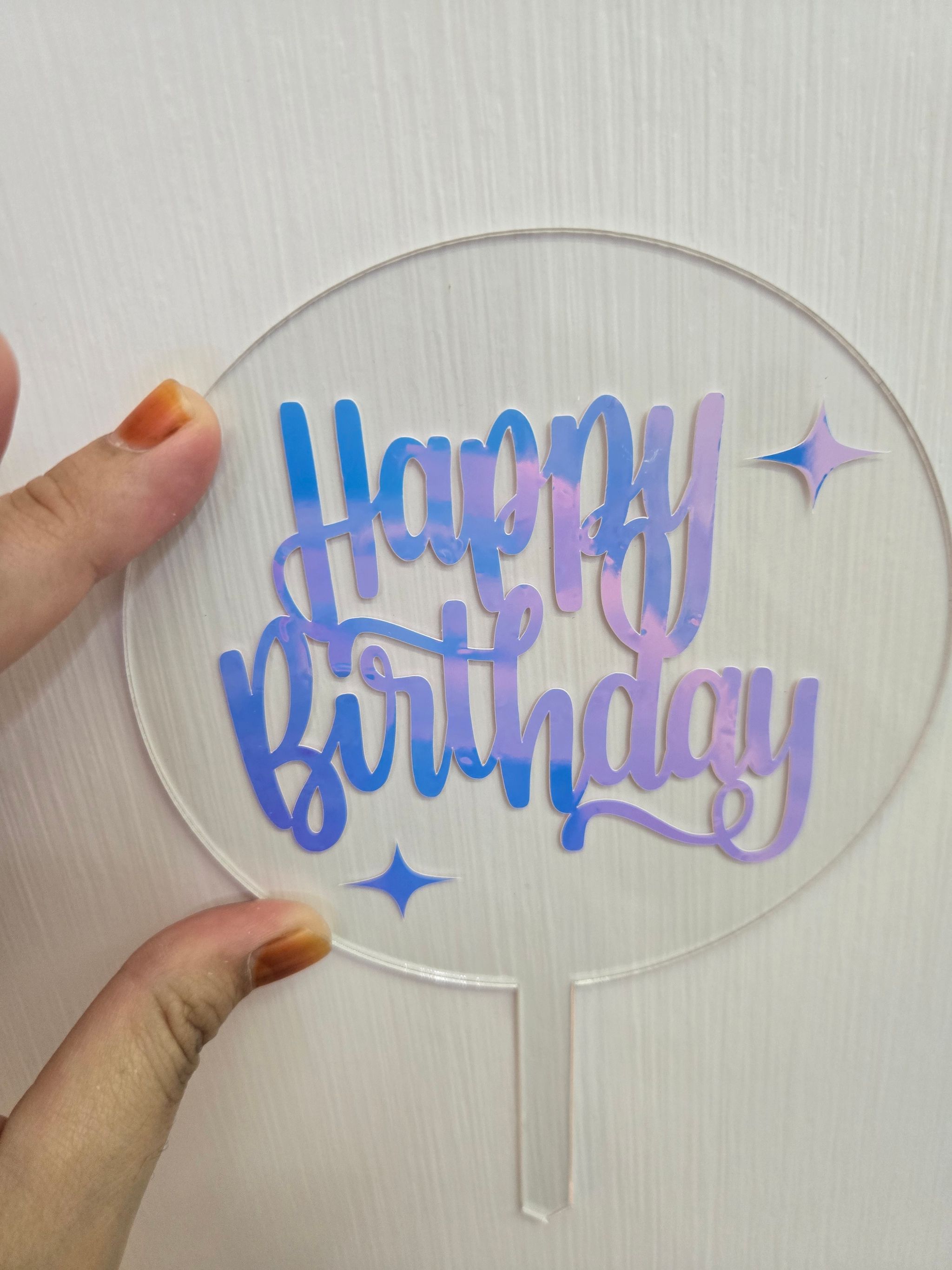 Acrylic Birthday Topper (Ready Stock)_1