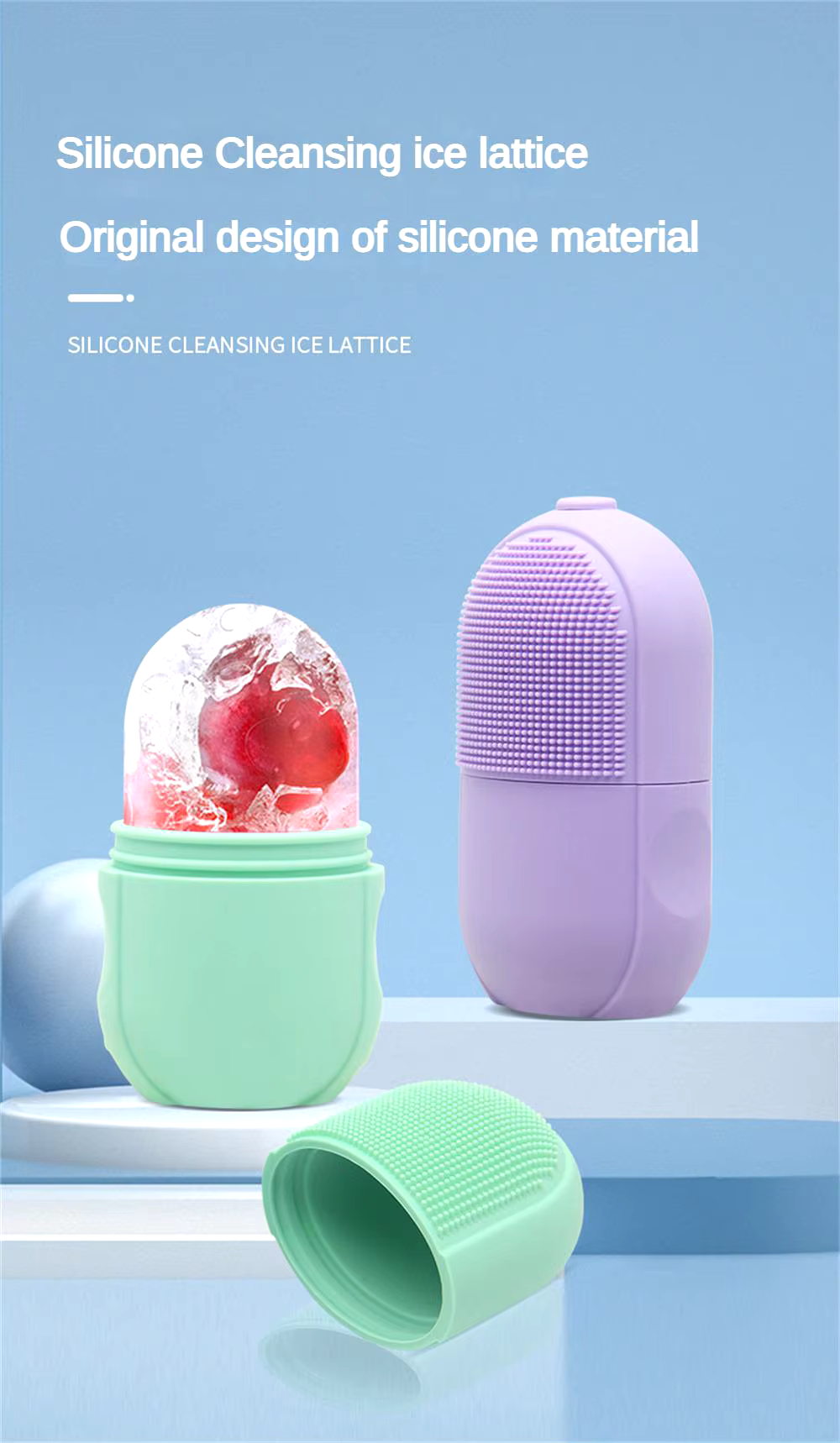 Silicone Ice Facial Roller - Large _0