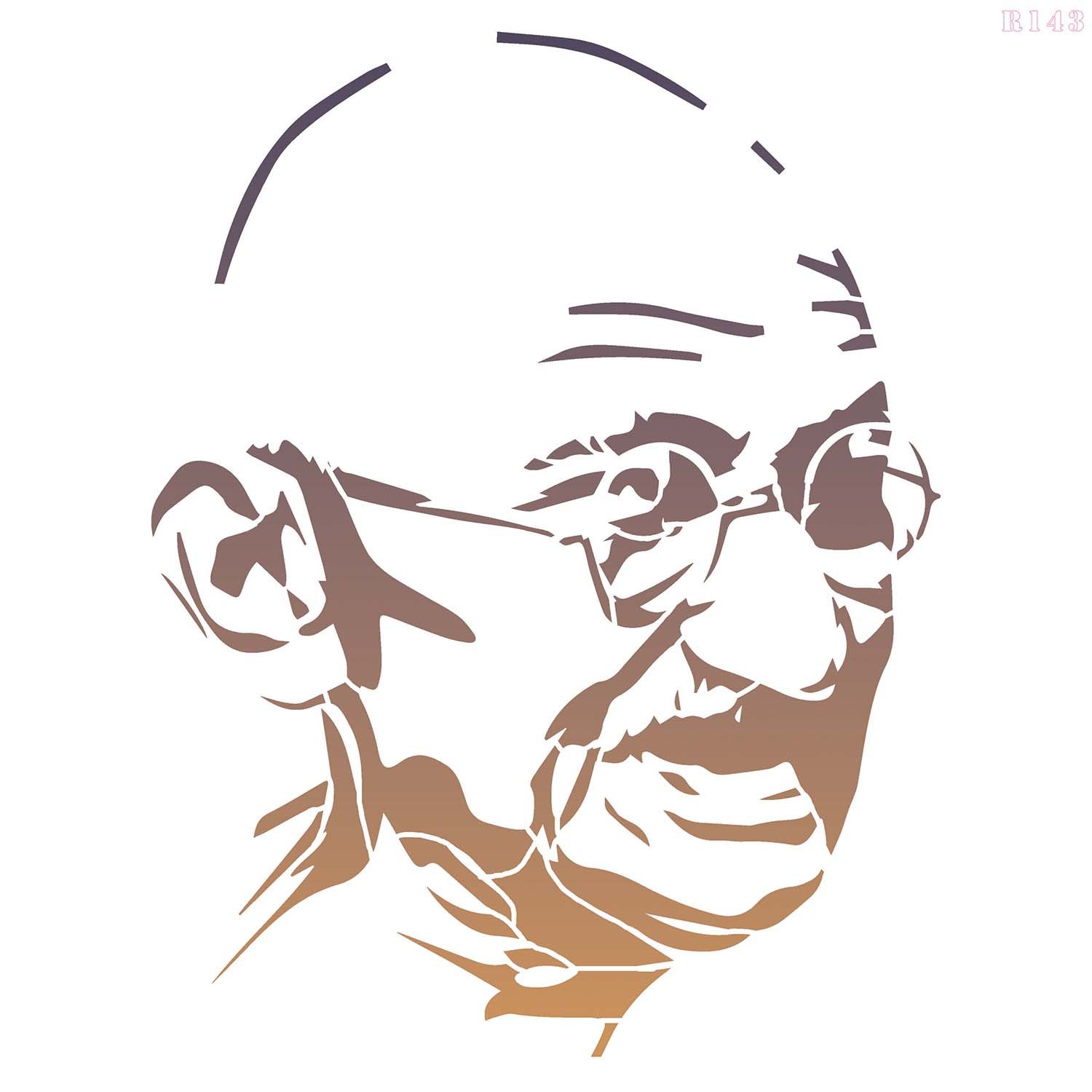 R143_Magathma Gandhi Wall Stencil_1