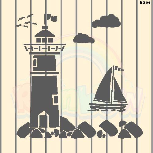 R204_Light House Wall Stencil_0