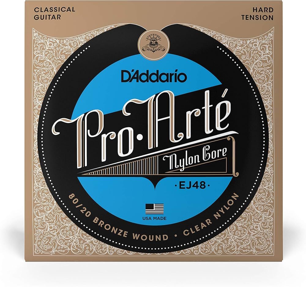 D'Addario EJ48 Pro-Arte Hard (.0285-.044) Classical Guitar Strings_1