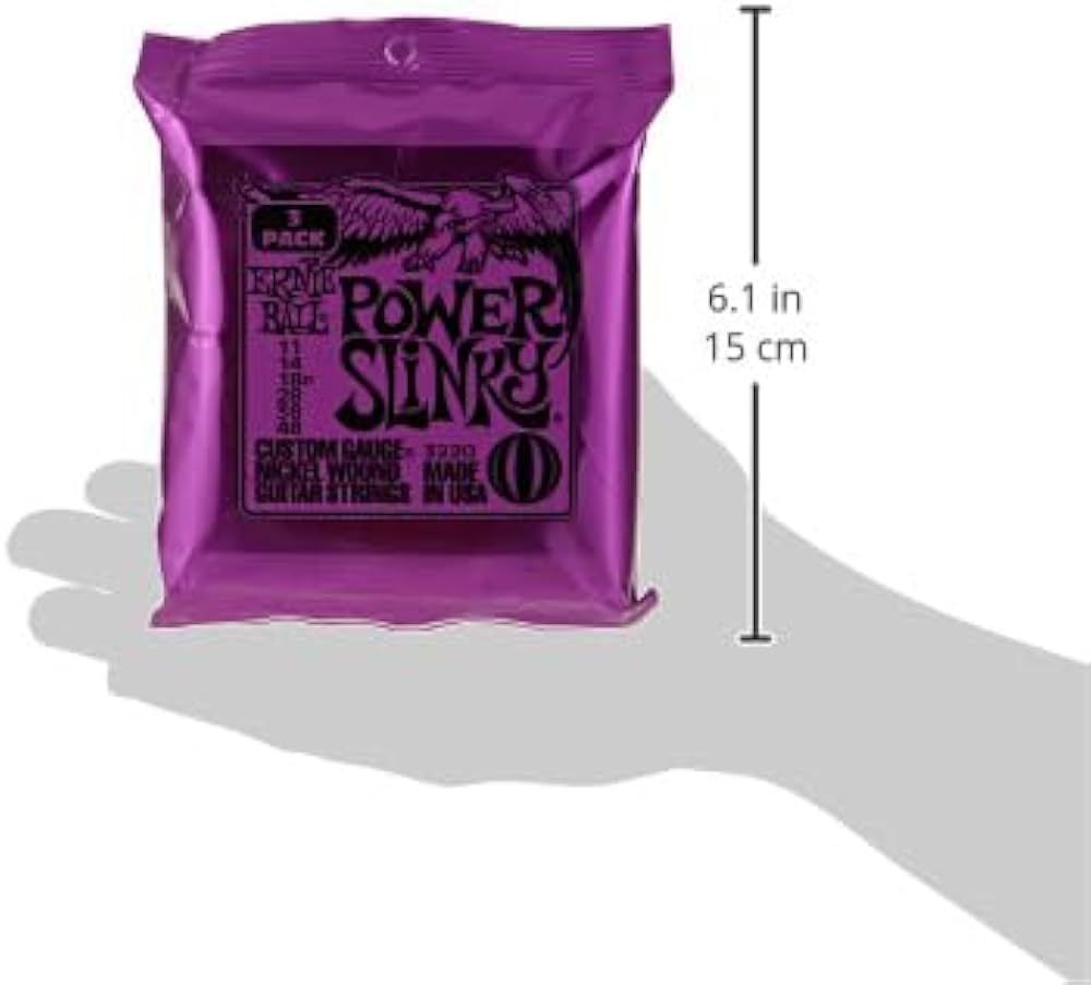 Ernie Ball POWER SLINKY COBALT ELECTRIC GUITAR STRINGS ,Nickel ,Single Pack ,11-48 GAUGE ,P02720_2