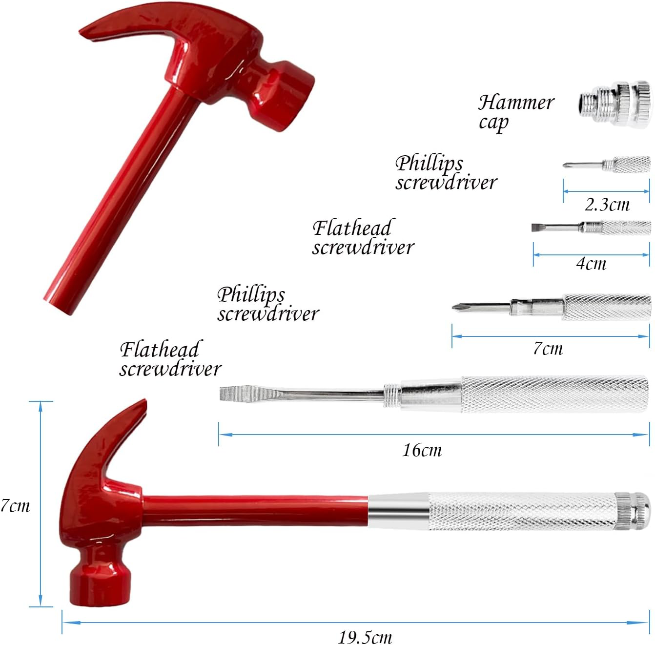 6 in 1 Hammer & Screwdriver Set_0