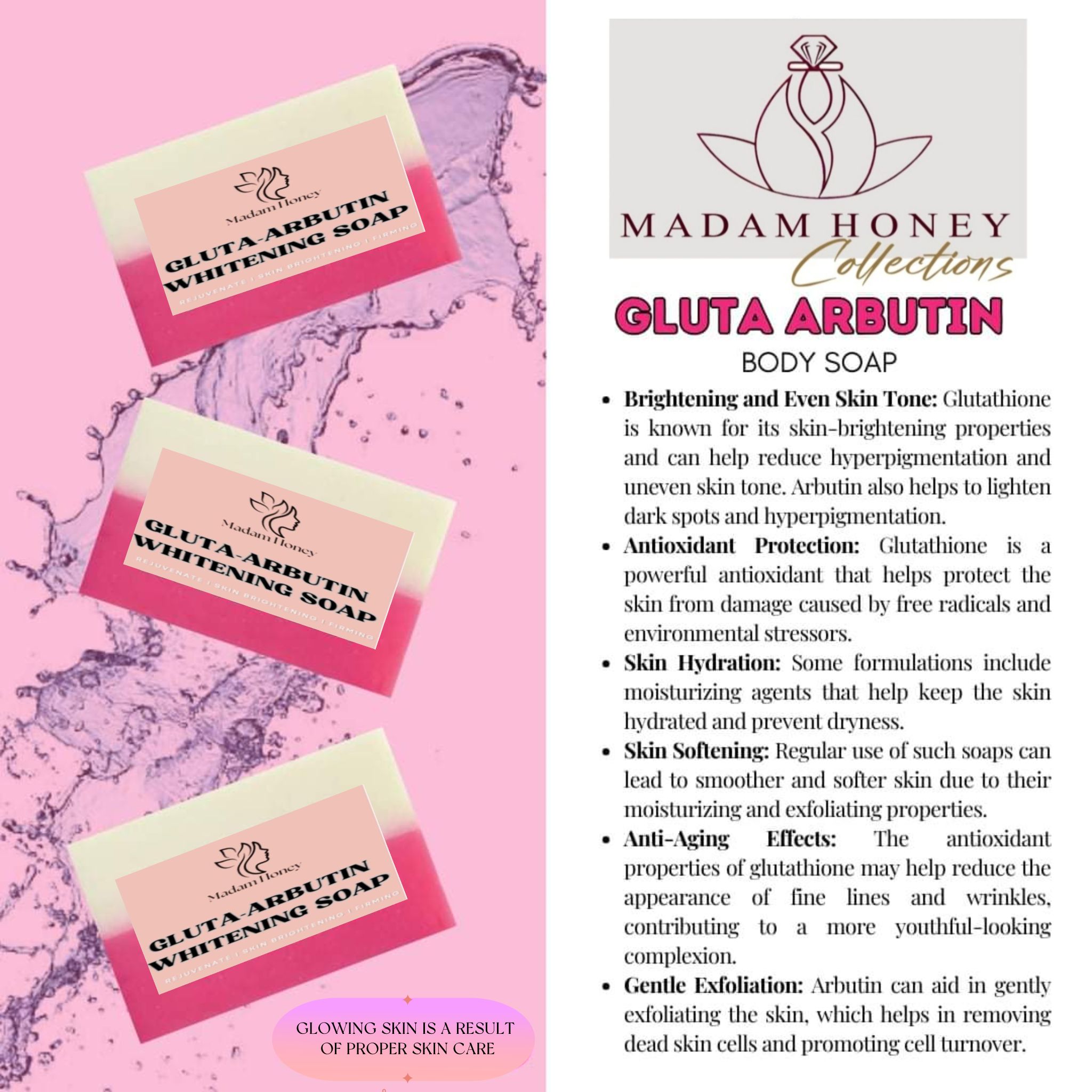 Madam Honey Gluta Arbutin Soap (135grams)_0