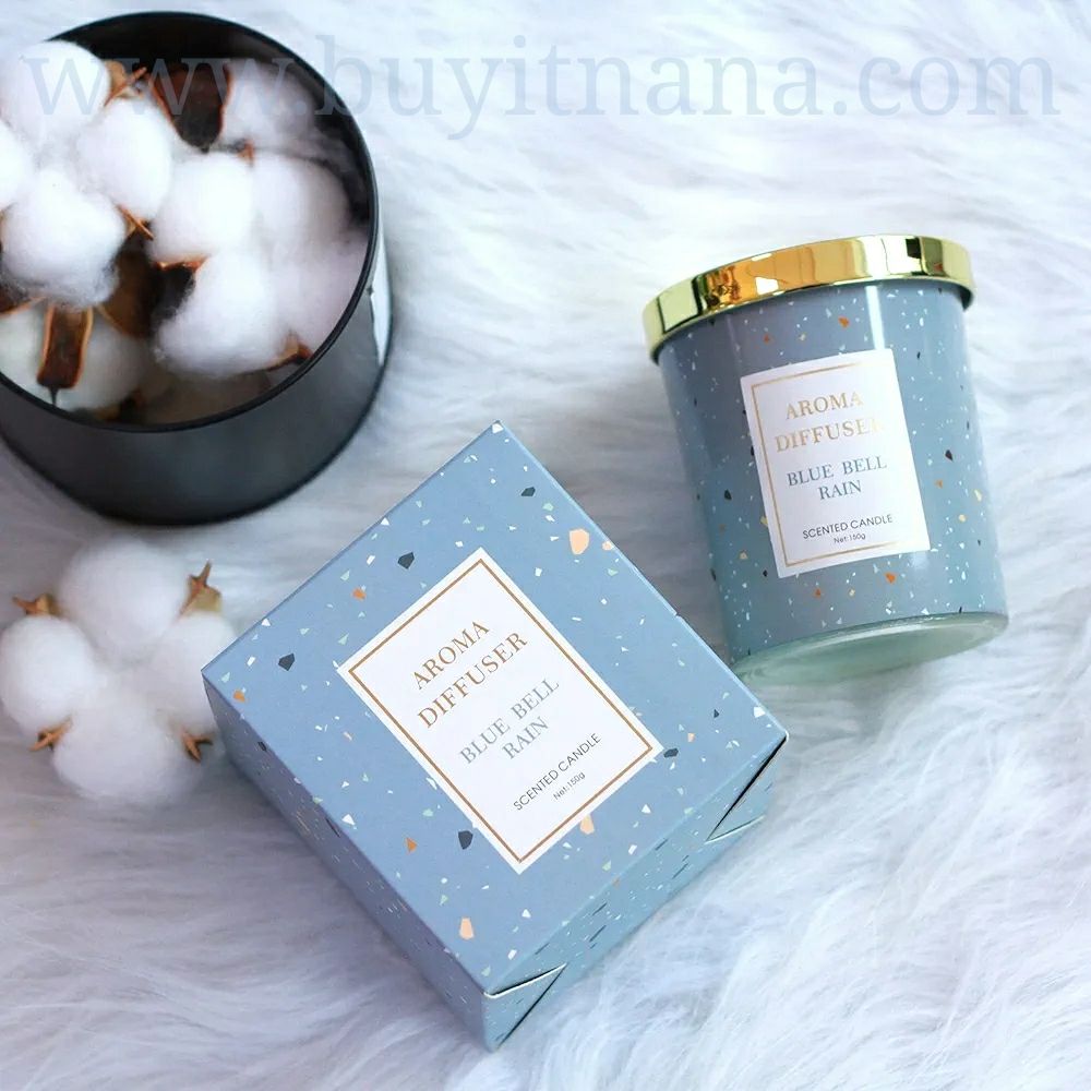 AROMA DIFFUSERS SCENTED CANDLES (Blue Bell Rain)_1