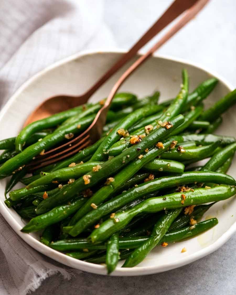 Stir-fried Garlic Green bean ผัดถั่วจีนกระเทียม _2