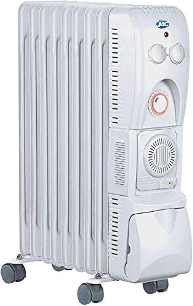 Jac Oil Heater, 1500 Watt, 9 Fins, White - NGH-329_0