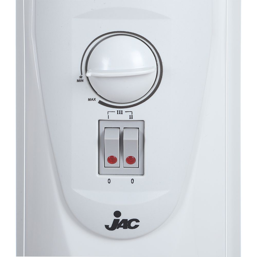 Jac Oil Heater, 1500 Watt, 9 Fins, White - NGH-329_1