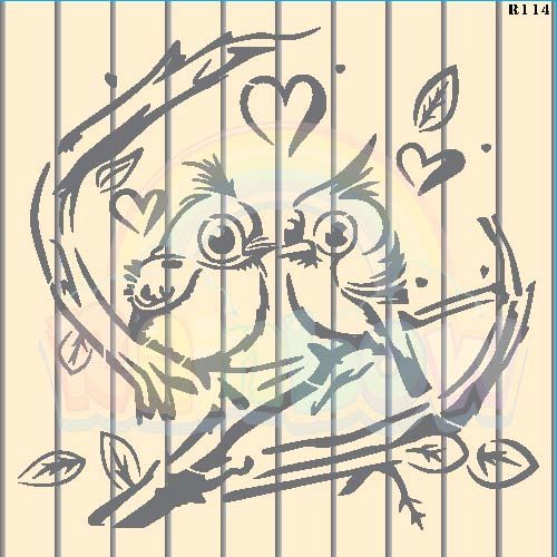 R114_Birds Wall Stencil_0