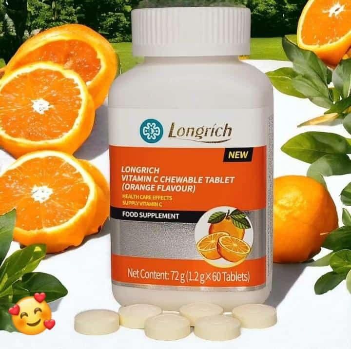 VITAMINE C Un puissant anti oxydant ; réduit le stress et la fatigue ; augmente l’appétit (60 Comprimes)_3