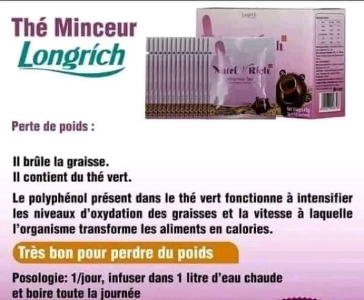 Thé minceur (Réduit la graisse du ventre à un rythme rapide, 15 sachets)_1