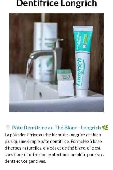 Pâte dentifrice thé blanc 200g (Formule Sans fluor : contre maux de dents, mauvaise haleine, saignement des gencives, caries,...)_3