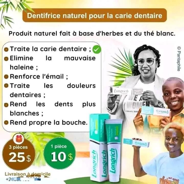 Pâte dentifrice thé blanc 100g (Formule Sans fluor : contre maux de dents, mauvaise haleine, saignement des gencives, caries,...)_2