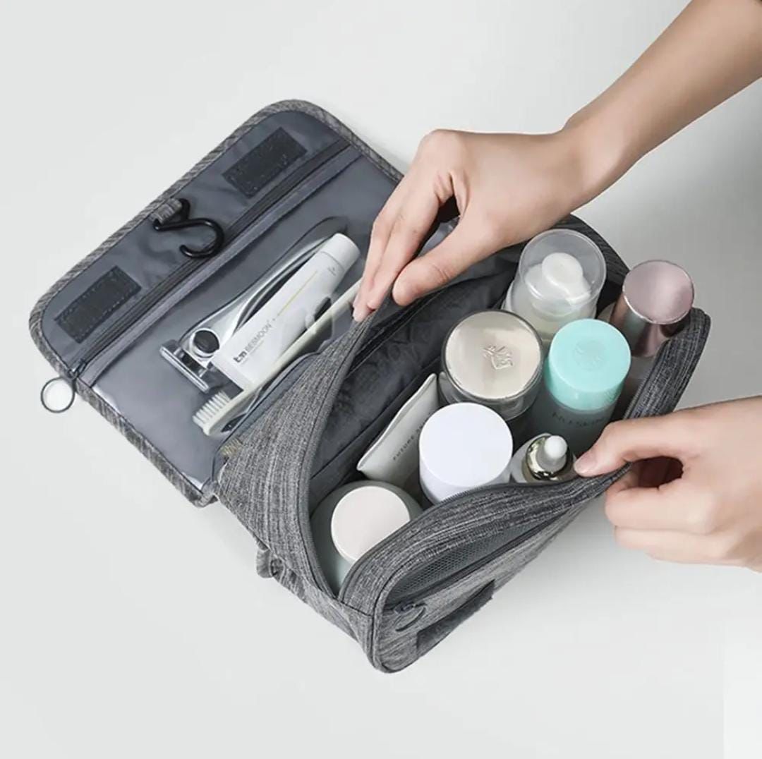 Portable cosmetic makeup toiletry bags with hooks_4