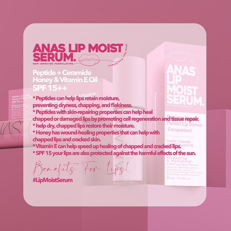 ANAS Lip Moist Serum – Vitamin E, Peptide & SPF15++_1