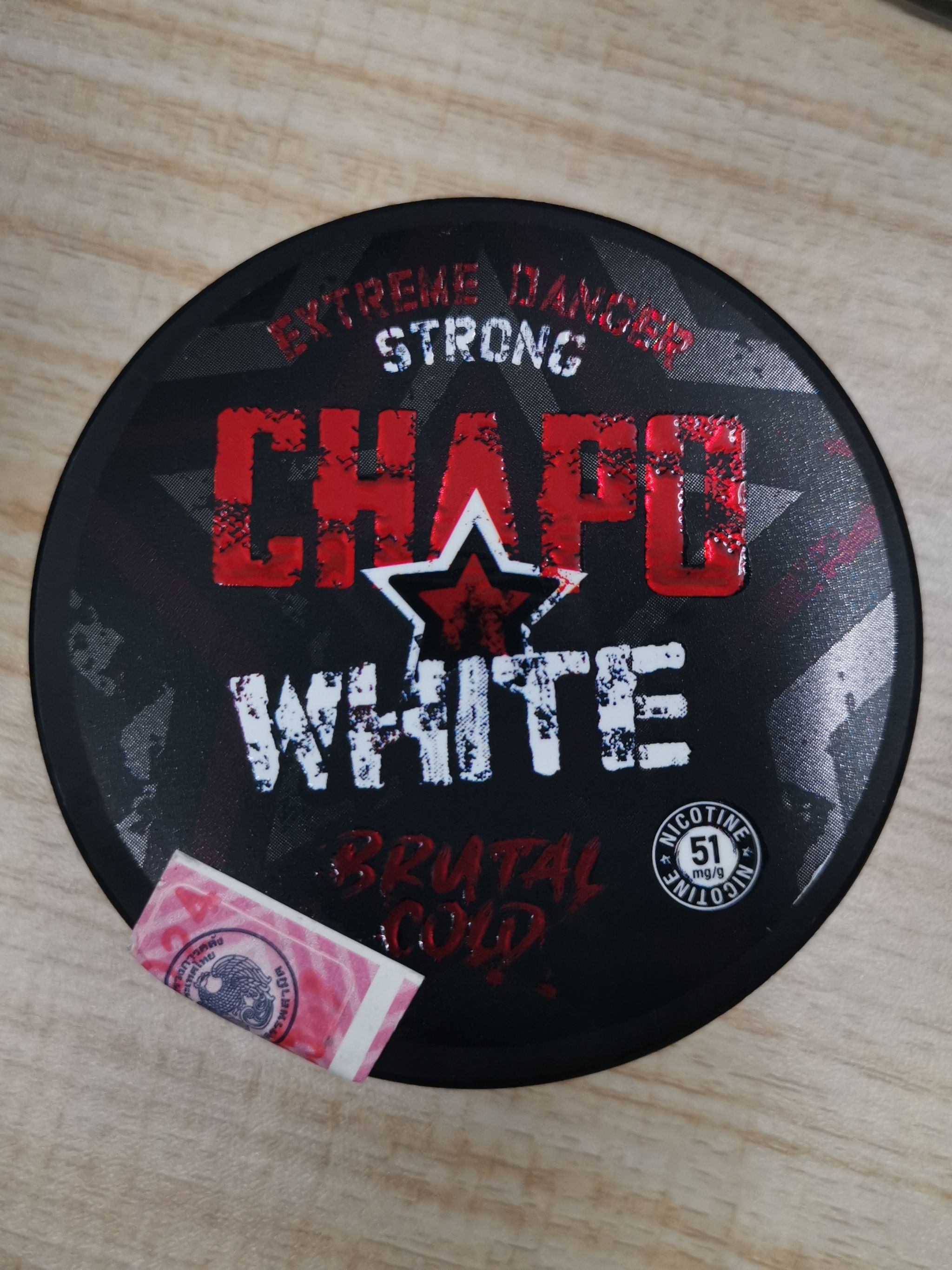 Chapo White Brutal Cold Strong Danger ( HIGH! Nicotine: 51mg/g 20 Pouches )_0