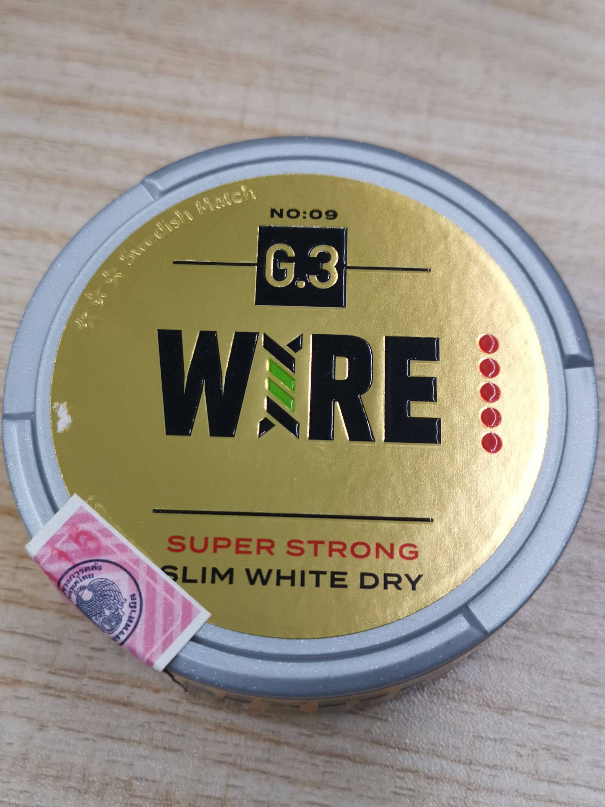 G.3 WIRE Slim White SUPER STRONG ( Nicotine Content: 22 mg/pouch 24 Pouches )_0