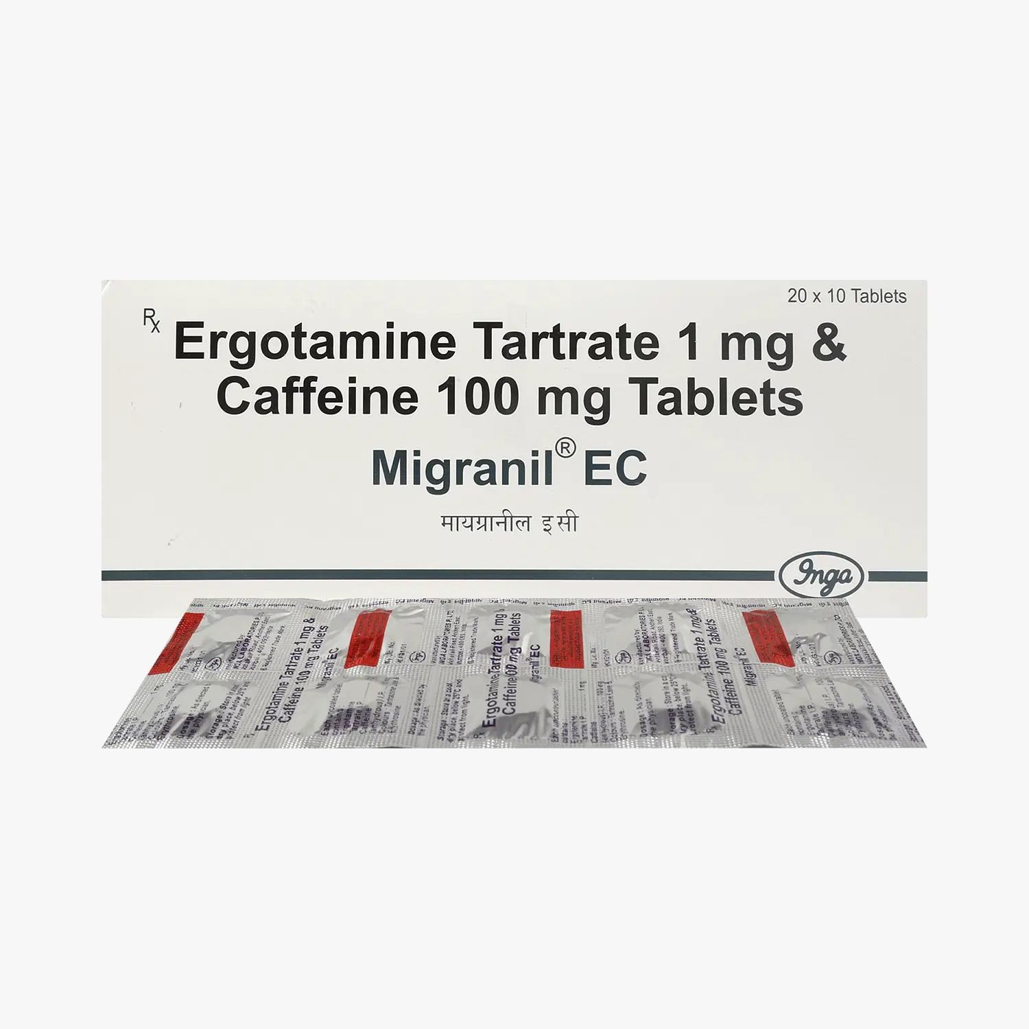 Ergotamine Tartrate1 Mg & Caffeine 100 Mg_0