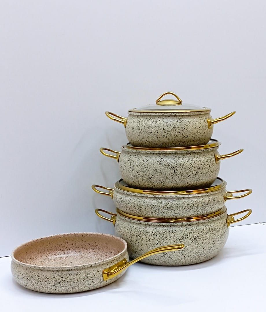 ❇️ 9PCS GRANITE COATING KITCHEN COOKWARE SET_0