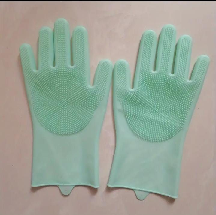 ✅Silicone washing gloves_1