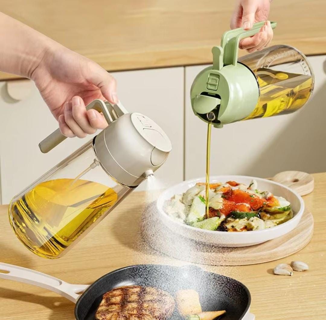 2in 1 oil jar sprayer & dispenser @ ksh _0