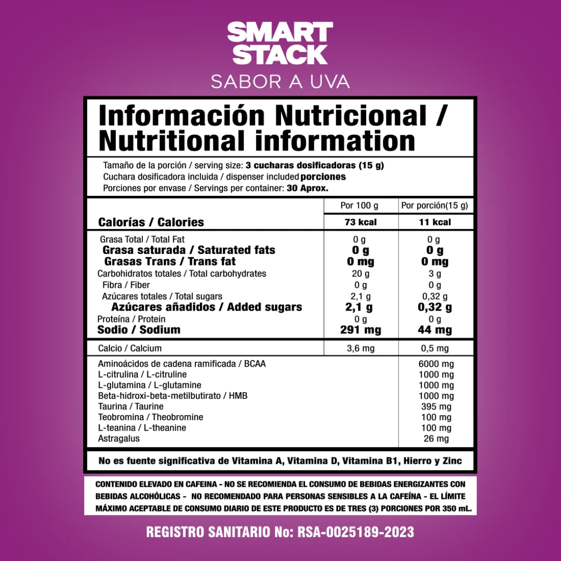 Smart Stack uva 30 servs SMART NUTRITION_1