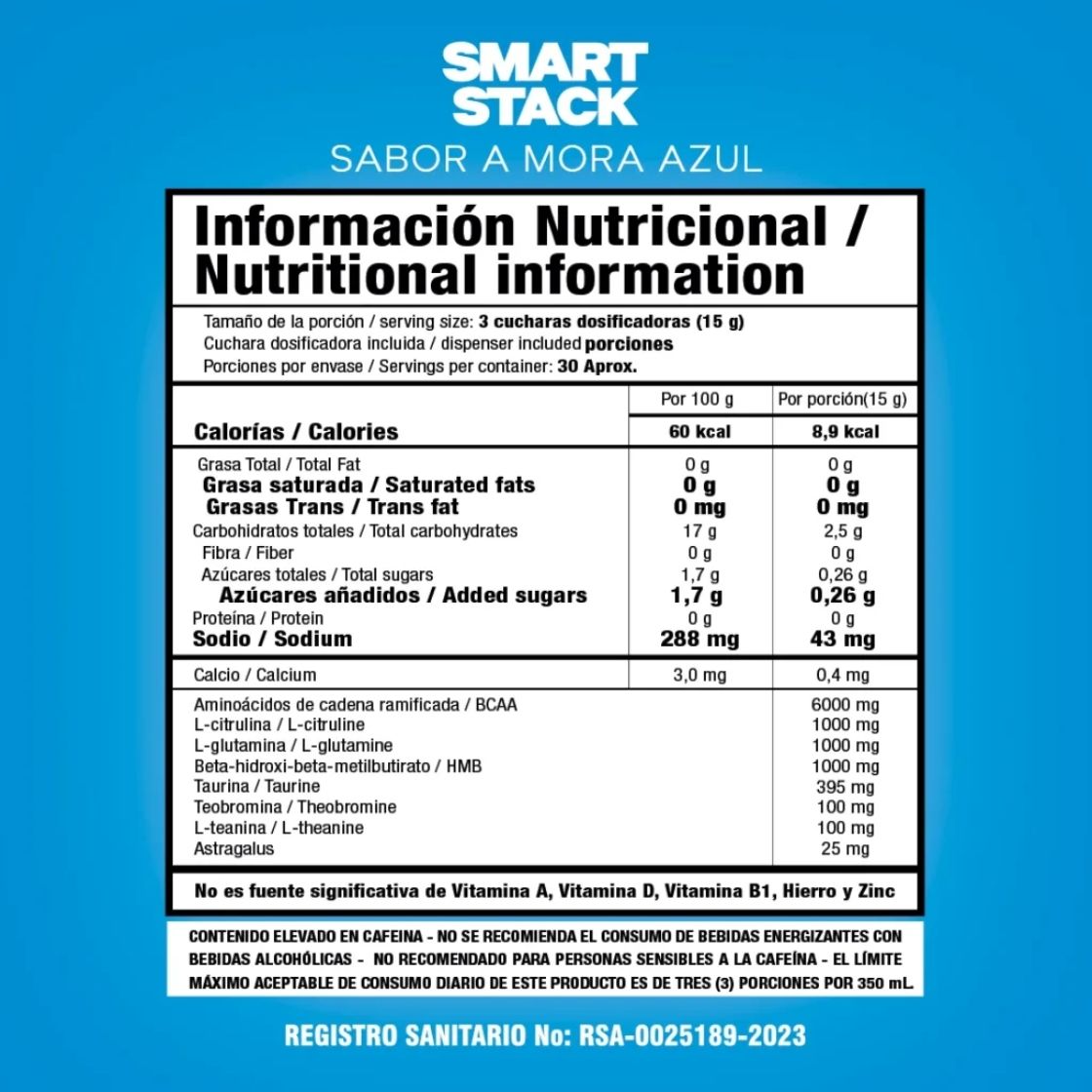 Smart Stack mora azul 30 servs SMART NUTRITION _1