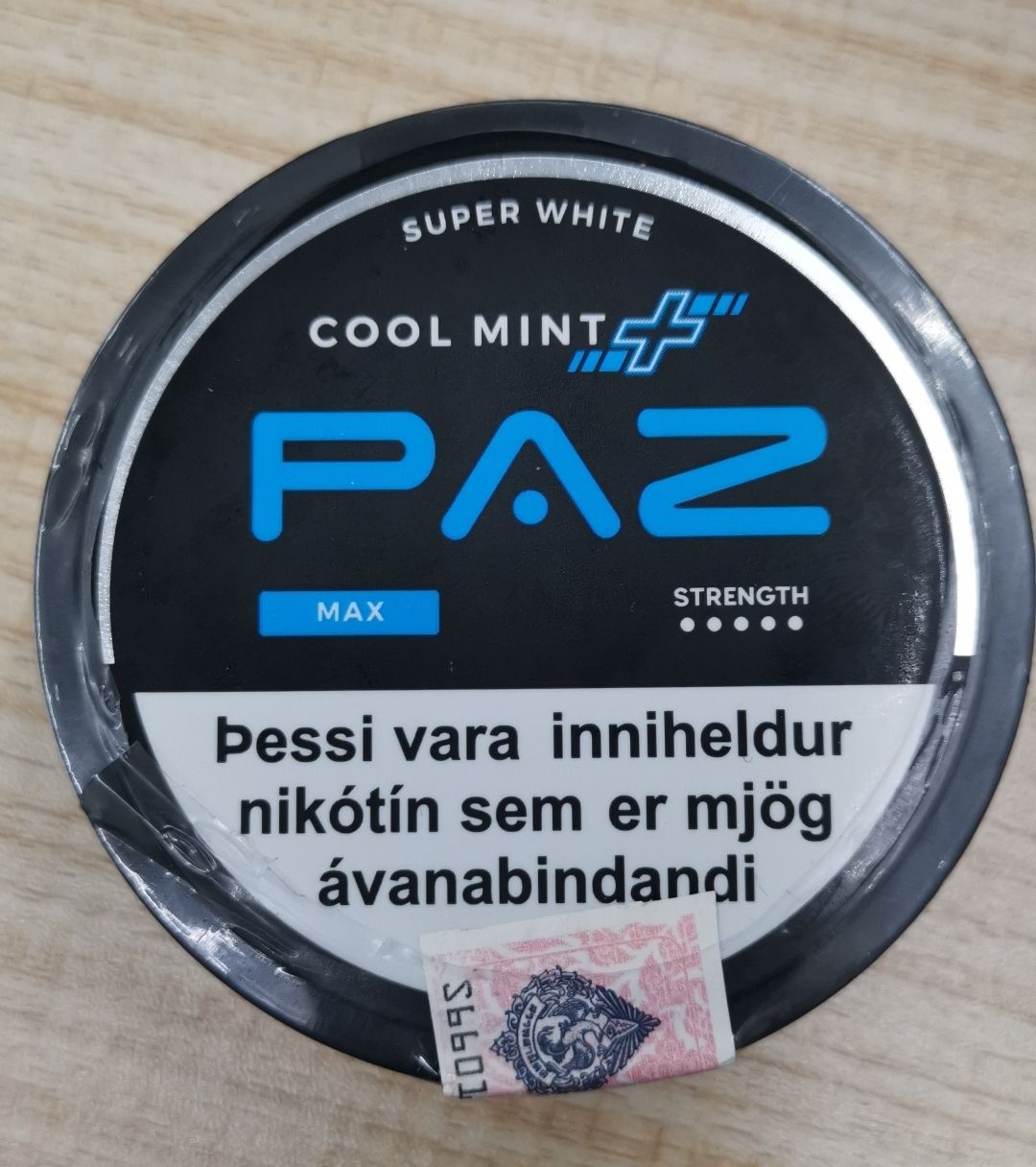 PAZ COOL MINT Nicotine 13 mg/pouch 20 Pouch/Box_0