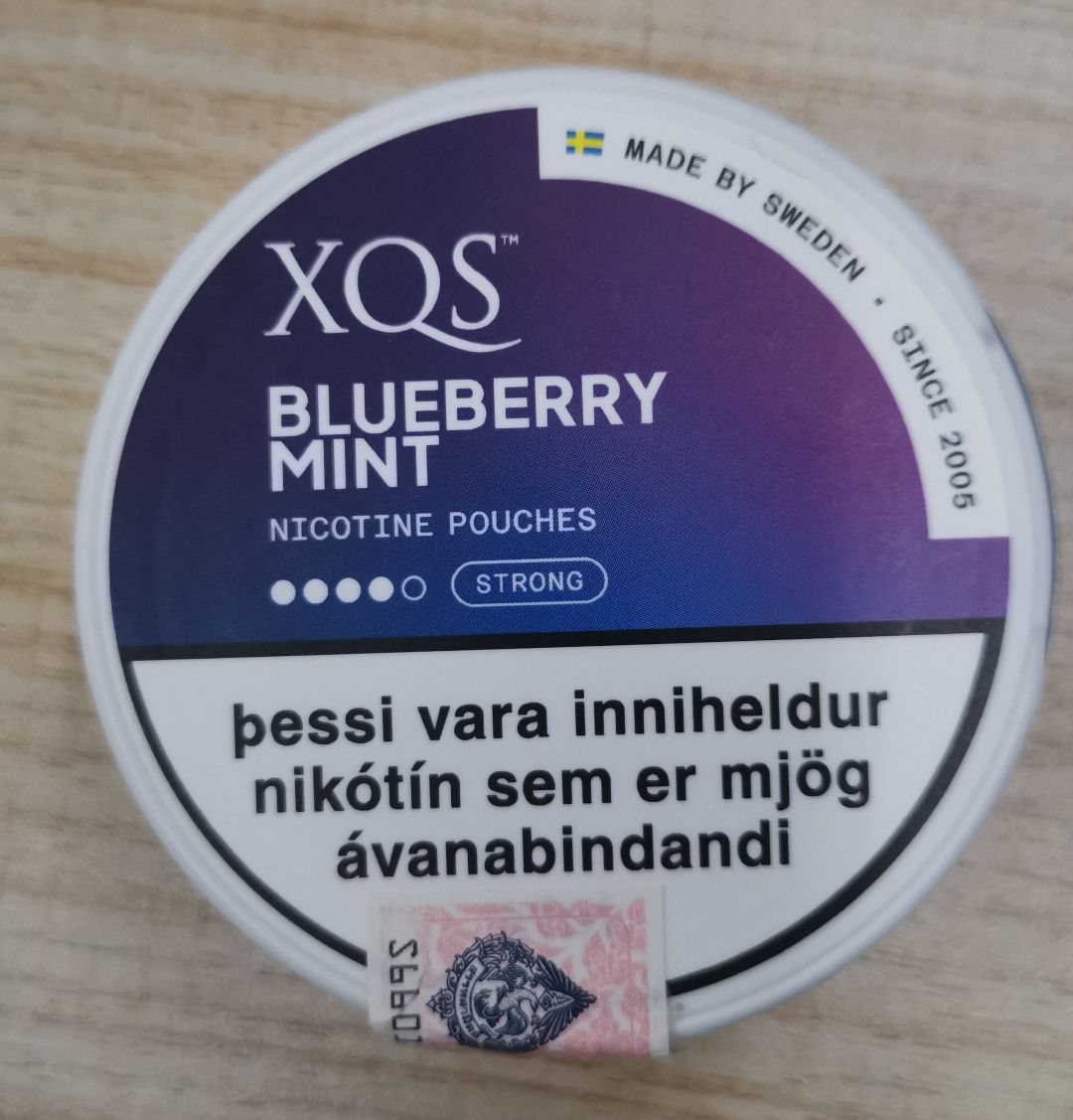 XQS BLUEBERRY MINT Nicotine 20 mg/pouch 20 Pouch/Box_0