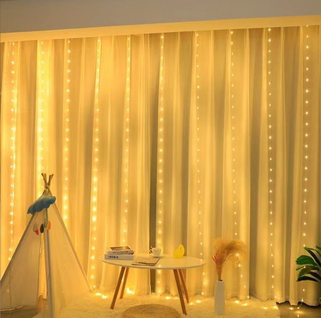 LED Curtain Fairy Christmas Lights _0