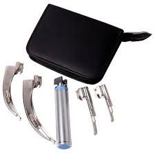 LED 4 Blade Laryngoscope Set_0