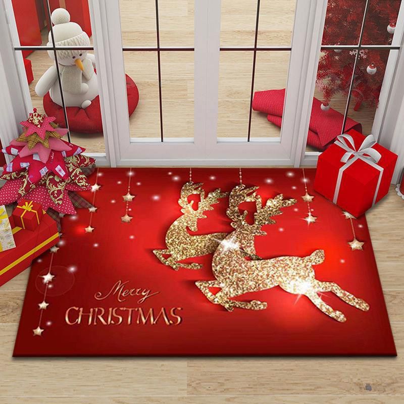 Merry Christmas Doormat Decorative Xmas Holiday Front Door Mat_5