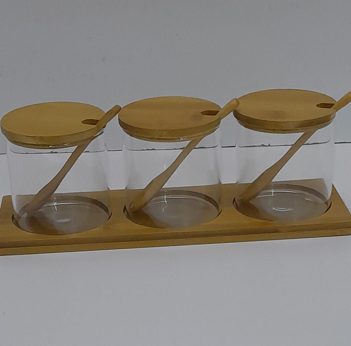 ❇️3 in 1 Glass spice condiment set_2