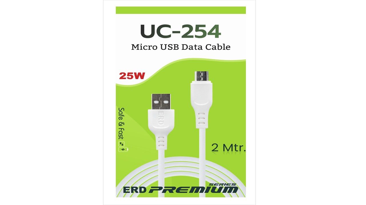 ERD UC-254 (2 Metre) Micro USB Cable White _0